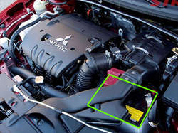 Car Battery on Vehicle Example