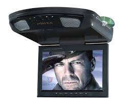 flip-down roof-mounted dvd player
